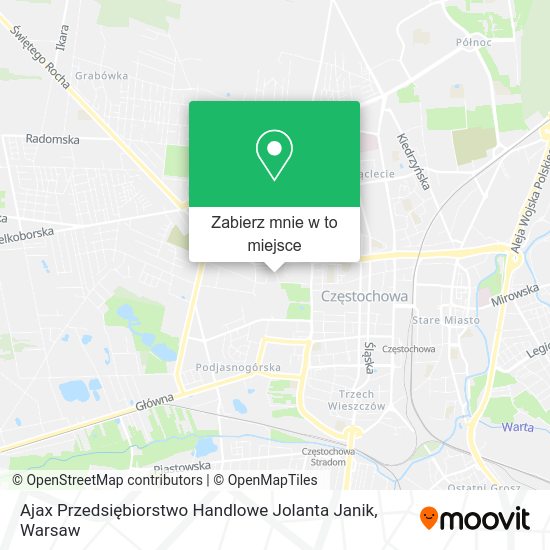 Mapa Ajax Przedsiębiorstwo Handlowe Jolanta Janik