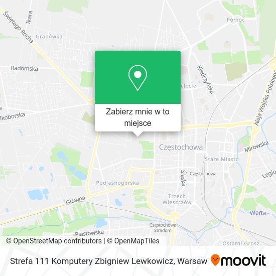 Mapa Strefa 111 Komputery Zbigniew Lewkowicz