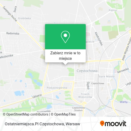 Mapa Ostatniemiejsca.Pl Częstochowa