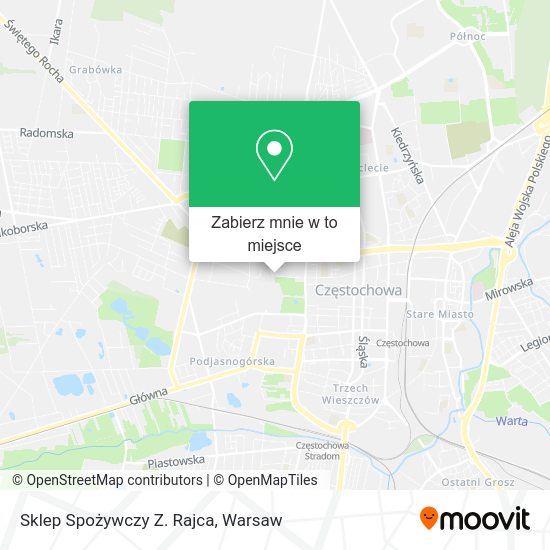 Mapa Sklep Spożywczy Z. Rajca