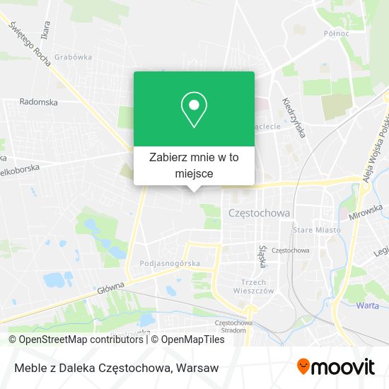 Mapa Meble z Daleka Częstochowa