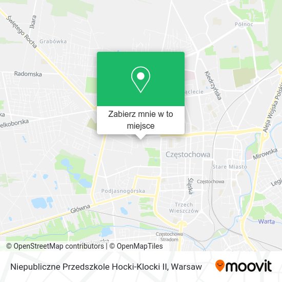 Mapa Niepubliczne Przedszkole Hocki-Klocki II