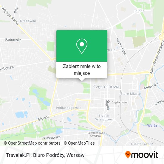 Mapa Travelek.Pl. Biuro Podróży