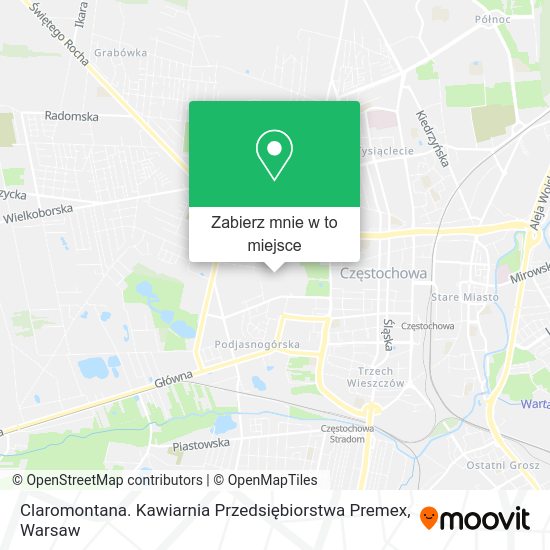 Mapa Claromontana. Kawiarnia Przedsiębiorstwa Premex