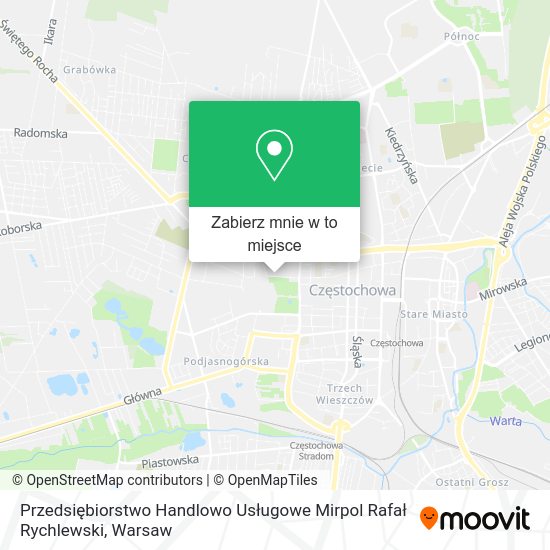 Mapa Przedsiębiorstwo Handlowo Usługowe Mirpol Rafał Rychlewski