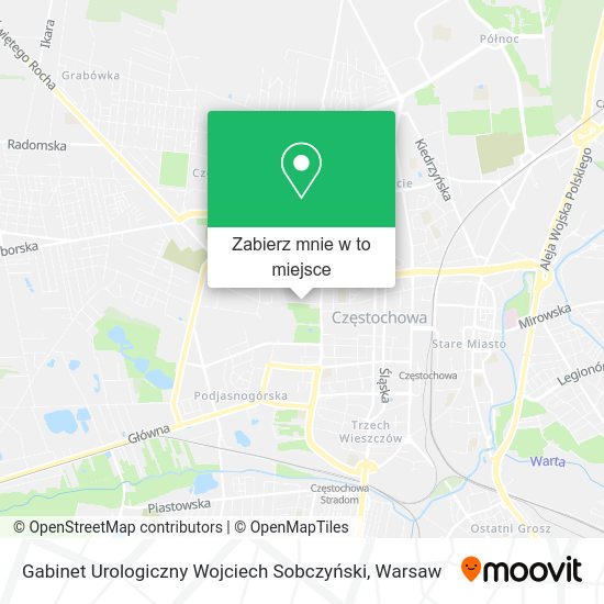 Mapa Gabinet Urologiczny Wojciech Sobczyński