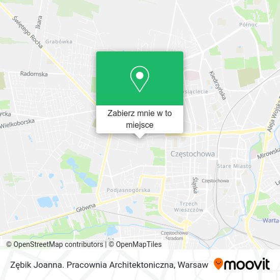 Mapa Zębik Joanna. Pracownia Architektoniczna