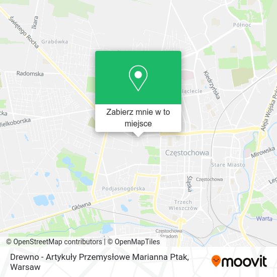 Mapa Drewno - Artykuły Przemysłowe Marianna Ptak