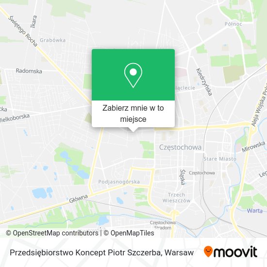 Mapa Przedsiębiorstwo Koncept Piotr Szczerba