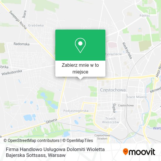 Mapa Firma Handlowo Usługowa Dolomiti Wioletta Bajerska Sottsass