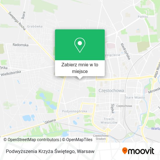 Mapa Podwyższenia Krzyża Świętego