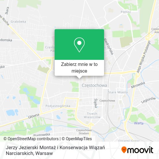 Mapa Jerzy Jezierski Montaż i Konserwacja Wiązań Narciarskich