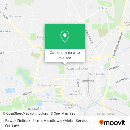 Mapa Paweł Zieliński Firma Handlowa /Metal Service