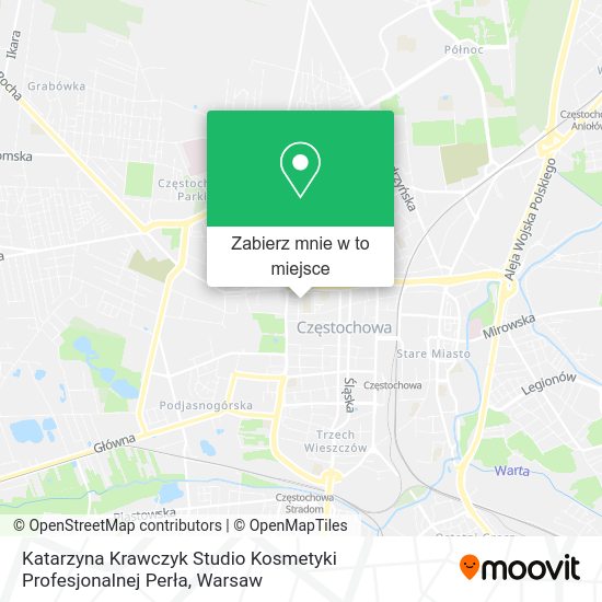 Mapa Katarzyna Krawczyk Studio Kosmetyki Profesjonalnej Perła