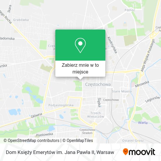 Mapa Dom Księży Emerytów im. Jana Pawła II