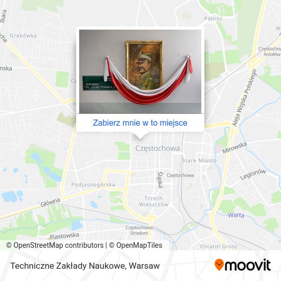 Mapa Techniczne Zakłady Naukowe