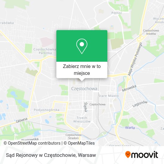 Mapa Sąd Rejonowy w Częstochowie