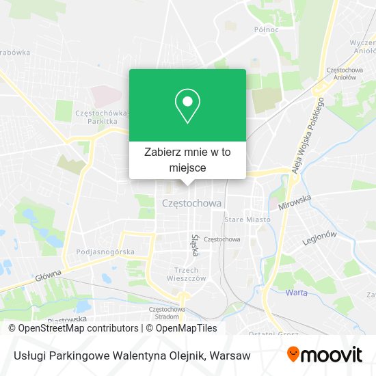 Mapa Usługi Parkingowe Walentyna Olejnik