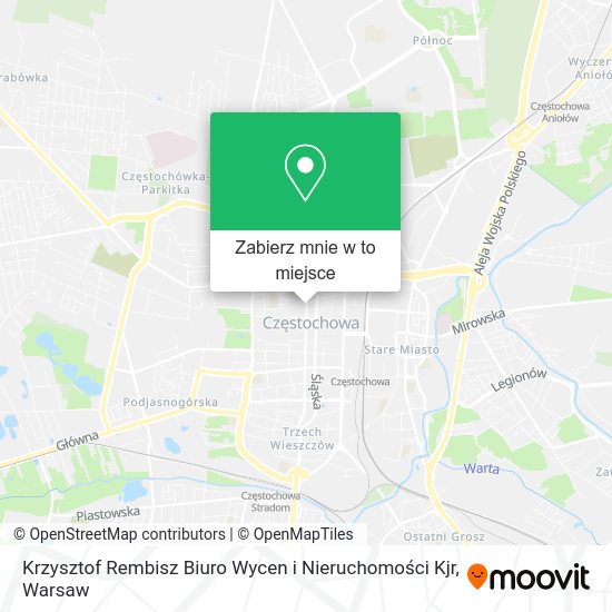 Mapa Krzysztof Rembisz Biuro Wycen i Nieruchomości Kjr