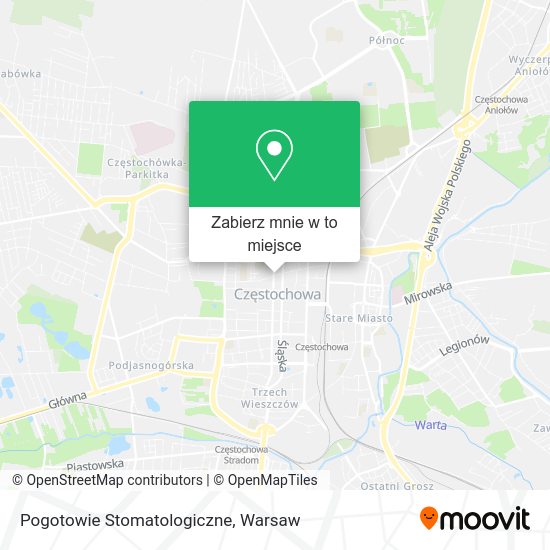 Mapa Pogotowie Stomatologiczne