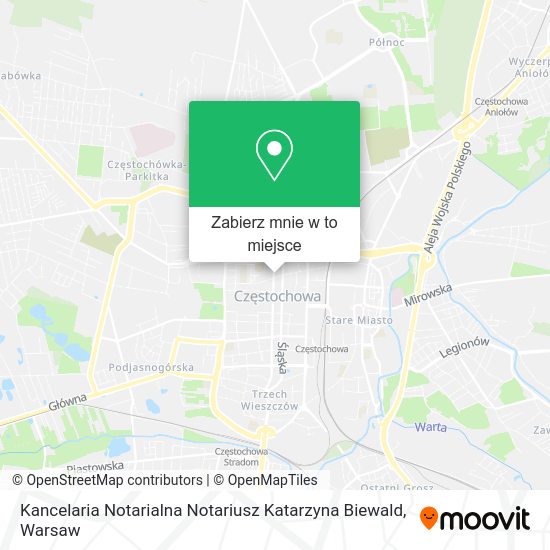 Mapa Kancelaria Notarialna Notariusz Katarzyna Biewald