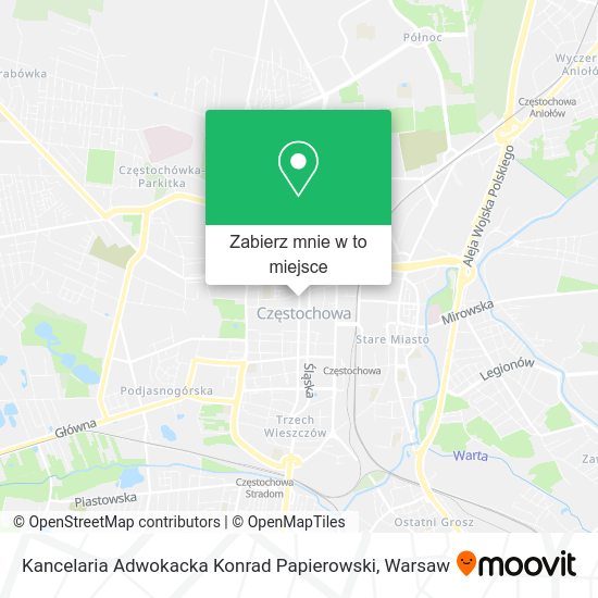 Mapa Kancelaria Adwokacka Konrad Papierowski