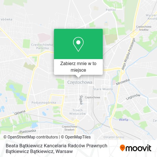 Mapa Beata Bątkiewicz Kancelaria Radców Prawnych Bątkiewicz Bątkiewicz