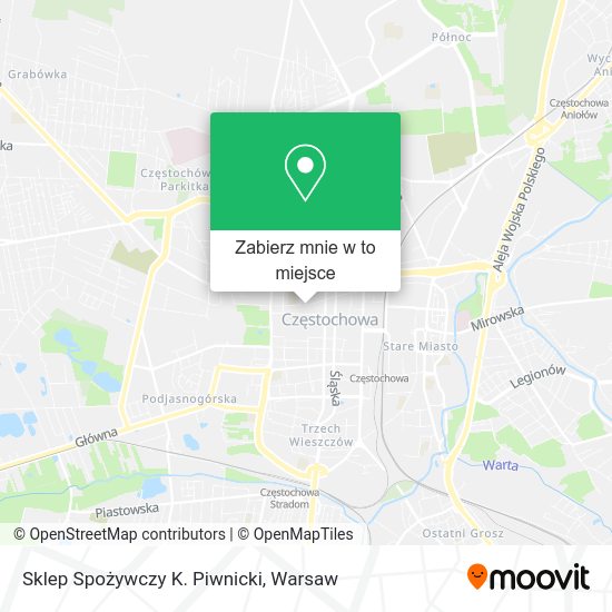 Mapa Sklep Spożywczy K. Piwnicki