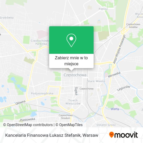 Mapa Kancelaria Finansowa Łukasz Stefanik