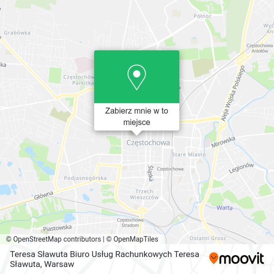 Mapa Teresa Sławuta Biuro Usług Rachunkowych Teresa Sławuta