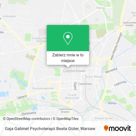 Mapa Gaja Gabinet Psychoterapii Beata Gizler