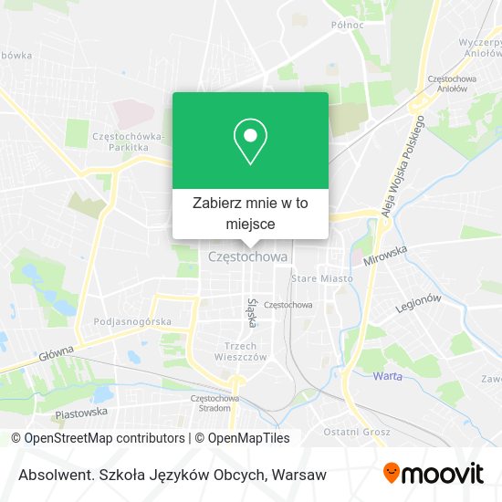 Mapa Absolwent. Szkoła Języków Obcych