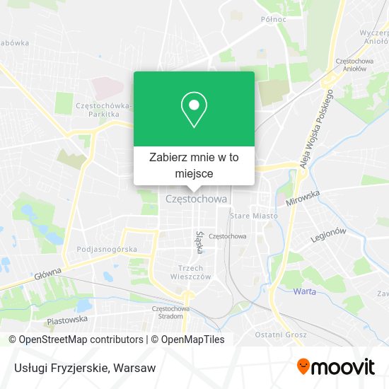 Mapa Usługi Fryzjerskie