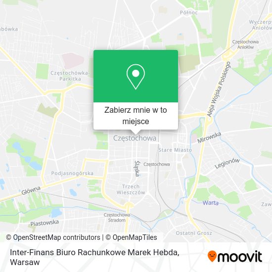 Mapa Inter-Finans Biuro Rachunkowe Marek Hebda