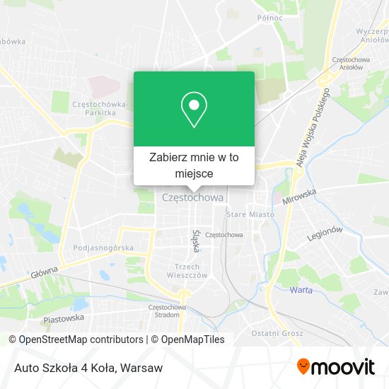 Mapa Auto Szkoła 4 Koła