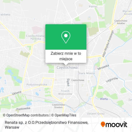 Mapa Renata sp. z O.O.Przedsiębiorstwo Finansowe