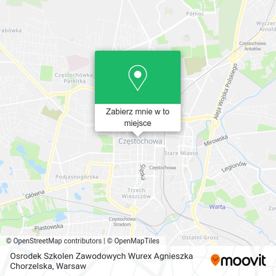 Mapa Osrodek Szkolen Zawodowych Wurex Agnieszka Chorzelska