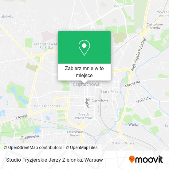 Mapa Studio Fryzjerskie Jerzy Zielonka