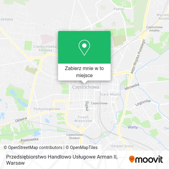 Mapa Przedsiębiorstwo Handlowo Usługowe Arman II