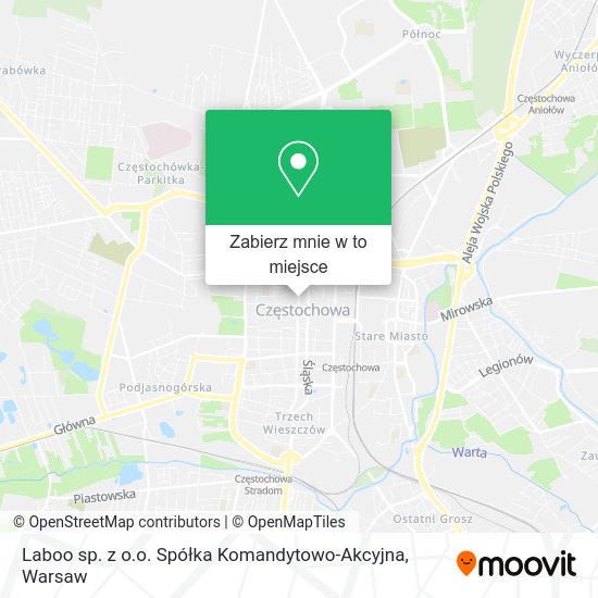 Mapa Laboo sp. z o.o. Spółka Komandytowo-Akcyjna