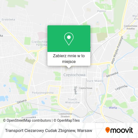 Mapa Transport Ciezarowy Cudak Zbigniew