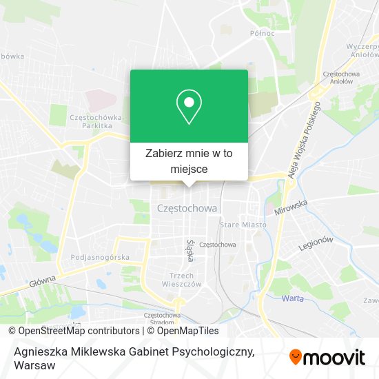 Mapa Agnieszka Miklewska Gabinet Psychologiczny