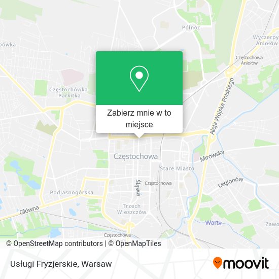 Mapa Usługi Fryzjerskie