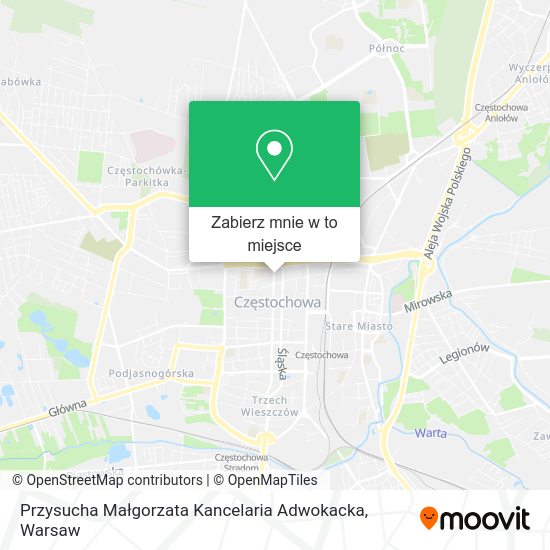 Mapa Przysucha Małgorzata Kancelaria Adwokacka