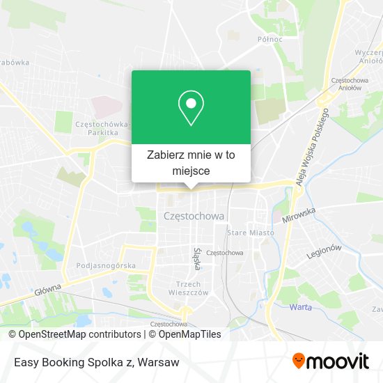 Mapa Easy Booking Spolka z