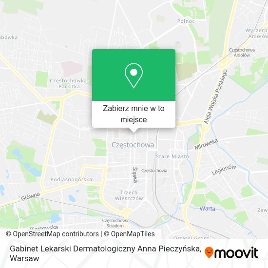 Mapa Gabinet Lekarski Dermatologiczny Anna Pieczyńska