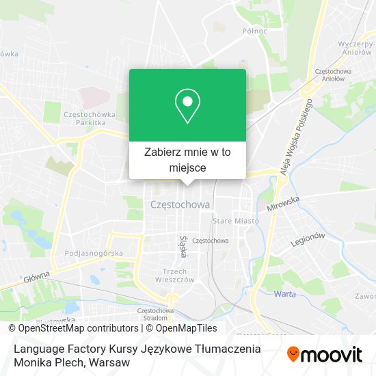 Mapa Language Factory Kursy Językowe Tłumaczenia Monika Plech