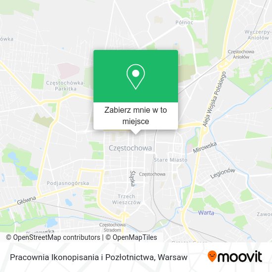 Mapa Pracownia Ikonopisania i Pozłotnictwa