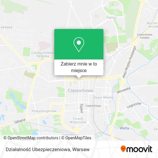 Mapa Działalność Ubezpieczeniowa