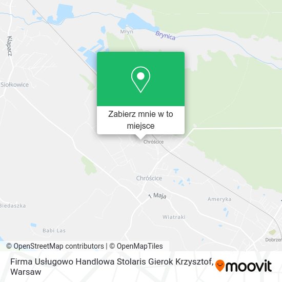 Mapa Firma Usługowo Handlowa Stolaris Gierok Krzysztof